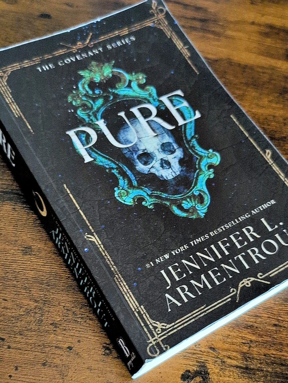 Pure by Jennifer L. Armentrout Hardcover Book in Black & Blue